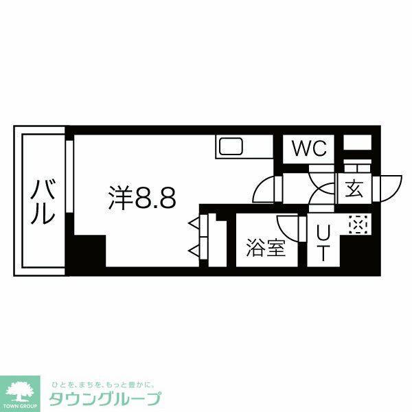 シェモア大須(ワンルーム/8階)の間取り写真