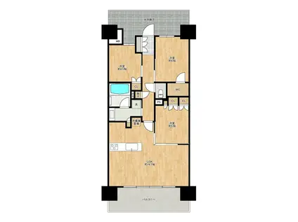 レーベン川口元郷STA.FRONT(3LDK/4階)の間取り写真