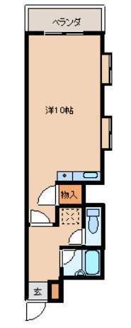 センチュリー丸島(ワンルーム/7階)の間取り写真