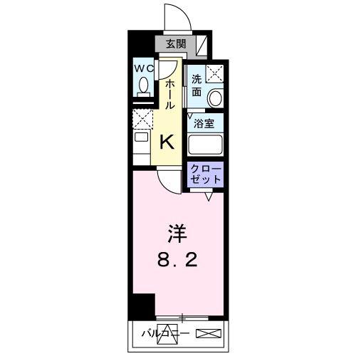 MSKビル(1K/4階)の間取り写真