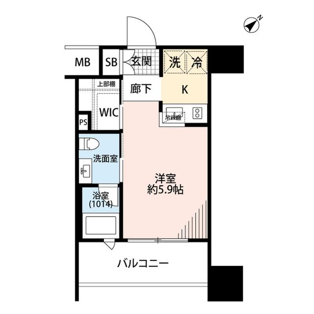 ベルファース水天宮前(ワンルーム/3階)の間取り写真
