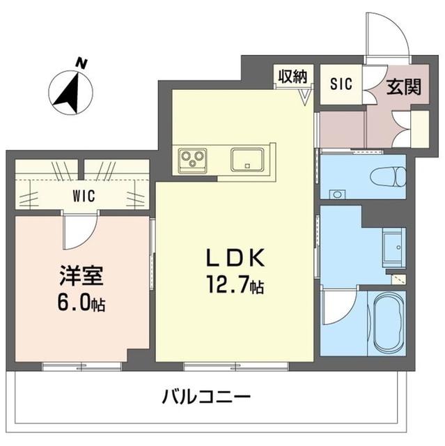 グランメゾン戸塚(1LDK/2階)の間取り写真