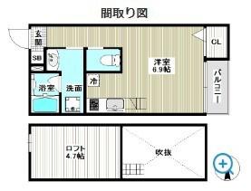 ESCADE SOGA(ワンルーム/2階)の間取り写真