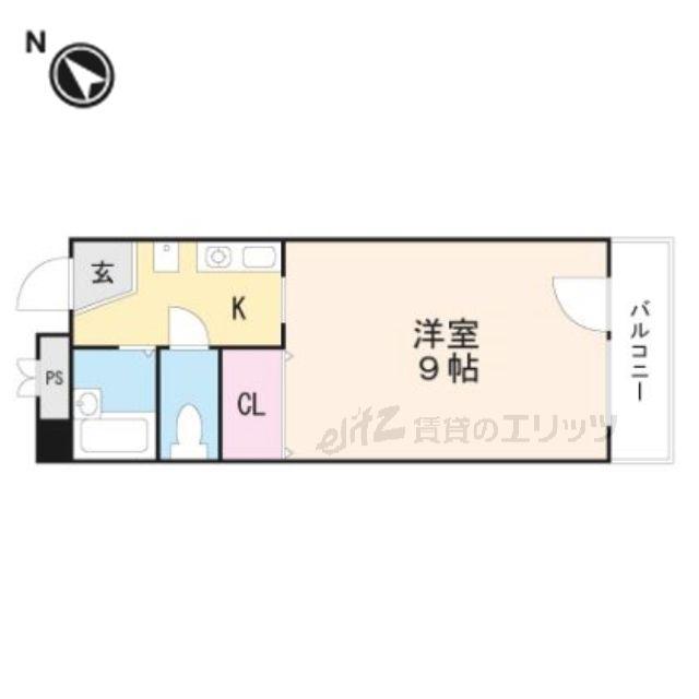 G1ーZII(1K/3階)の間取り写真