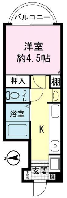 フィネーザ フォンテ(1K/3階)の間取り写真
