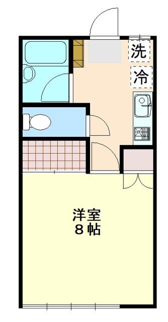コーポサンライズ(1K/2階)の間取り写真