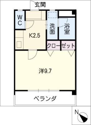 SIECLE21(1K/1階)の間取り写真