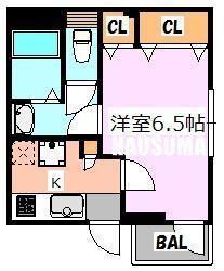 日本文化倶楽部ミュージアム(1K/3階)の間取り写真