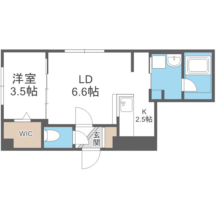 RENOA OYACHI(1LDK/2階)の間取り写真