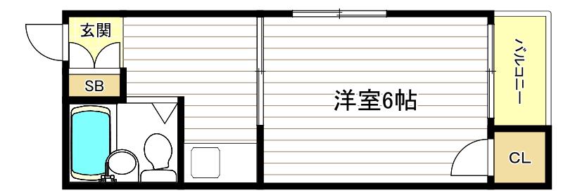 ウインライフ新森(1K/5階)の間取り写真