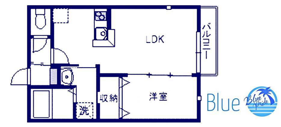 シュマンドプラージュ(1LDK/2階)の間取り写真