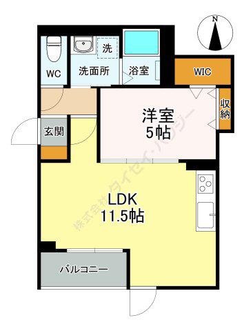 アーバニティテラス(1LDK/2階)の間取り写真