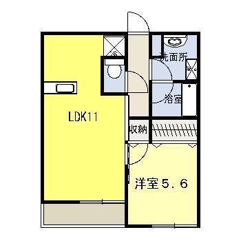 アルテマイスター大工町(1LDK/4階)の間取り写真
