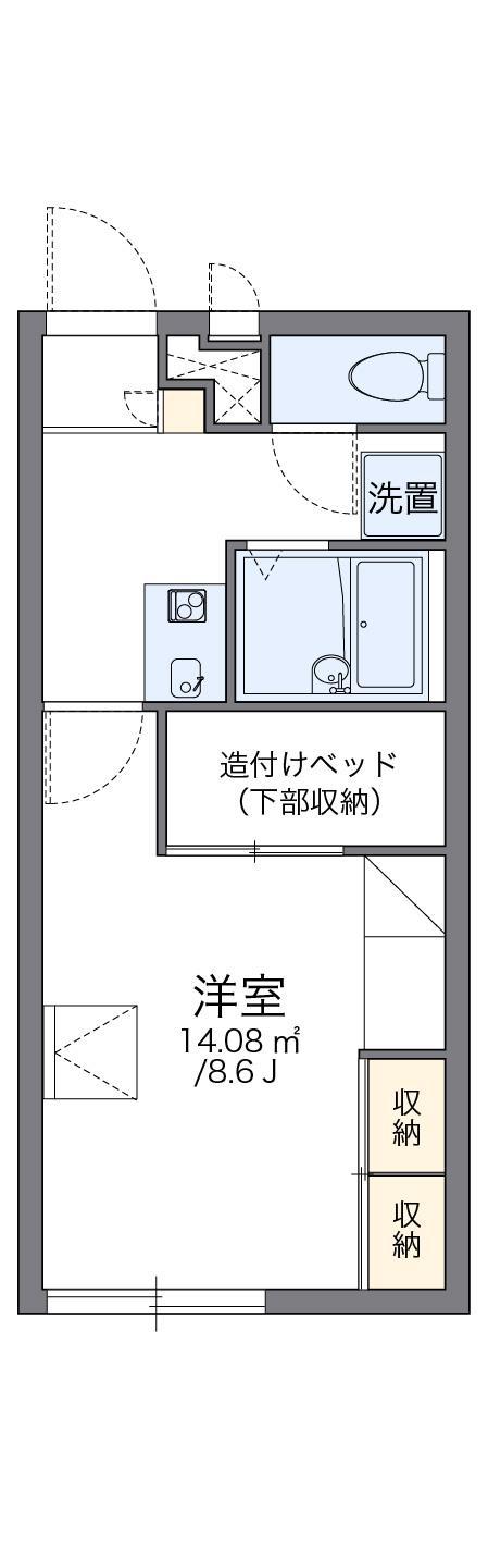 レオパレスシャルマン(1K/2階)の間取り写真