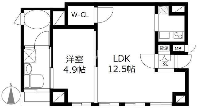 腰越10(1LDK/5階)の間取り写真