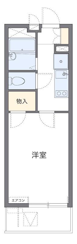ヴァンルミエール(1K/1階)の間取り写真