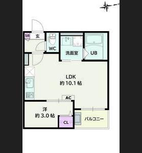 JACK KORAKUI(1LDK/2階)の間取り写真