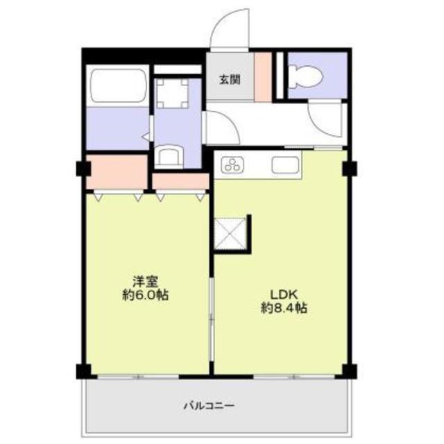 ブラヴィオゴトウ(1LDK/1階)の間取り写真
