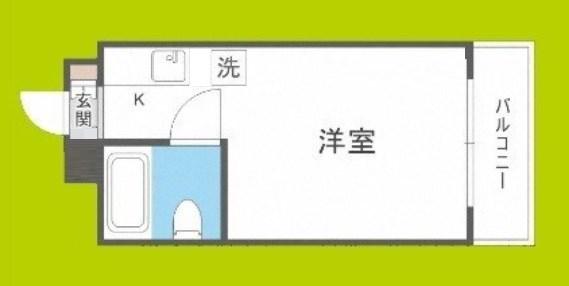 ラパンジール九条(ワンルーム/8階)の間取り写真