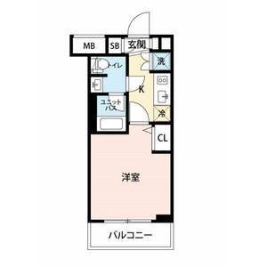 THE PREMIUM CUBE G 大崎(1K/2階)の間取り写真