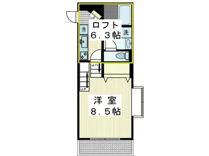 RE FLEUR -レ・フルール-(1K/1階)の間取り写真