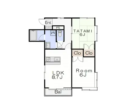 アミューズメント(2LDK/1階)の間取り写真