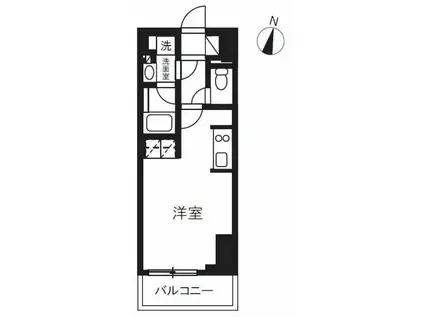 プライムメゾン千葉新町(ワンルーム/6階)の間取り写真