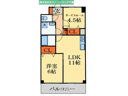 ライオンズマンション千葉スポーツセンター駅前(2LDK/2階)の間取り写真