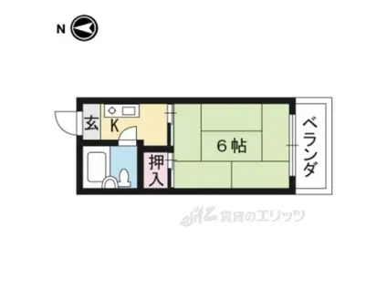 メゾン山本(1K/3階)の間取り写真