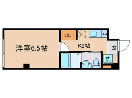 JIN四条大宮(1K/2階)の間取り写真