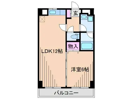 フィオーレ新横浜(1LDK/8階)の間取り写真