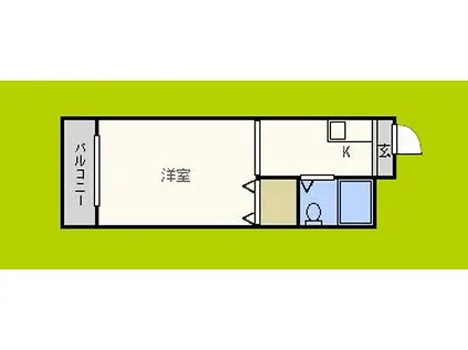 アクシオス野江ノース(1K/3階)の間取り写真