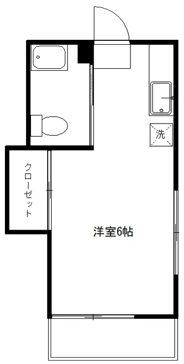 オークラハイツ横浜 2階階 間取り