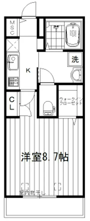 栄華マンション 2階階 間取り