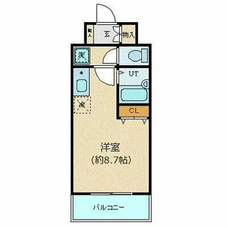 エスコート麻布十番 7階階 間取り