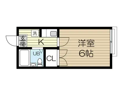 カーサ・カンナ(1K/2階)の間取り写真