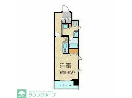 クリオ五反田(ワンルーム/6階)の間取り写真