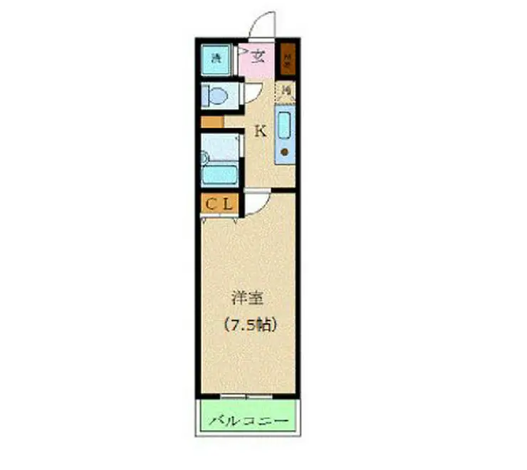 カスタリア新宿 9階階 間取り