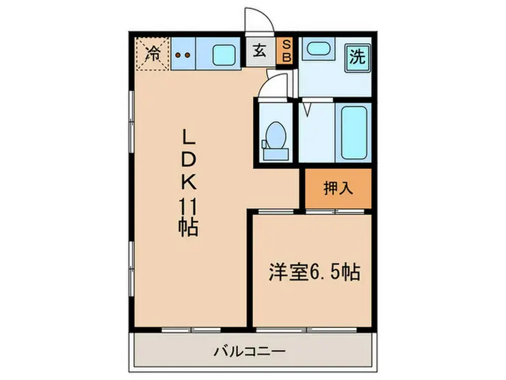 コーポササヨ 4階階 間取り