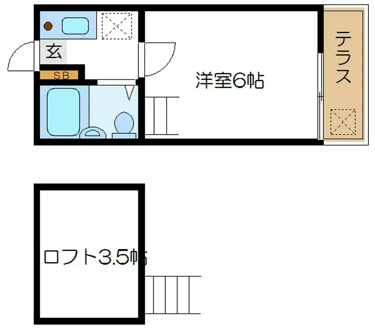 ニイナコーポ 1階階 間取り