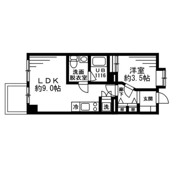 レジディア六本木檜町公園 3階階 間取り