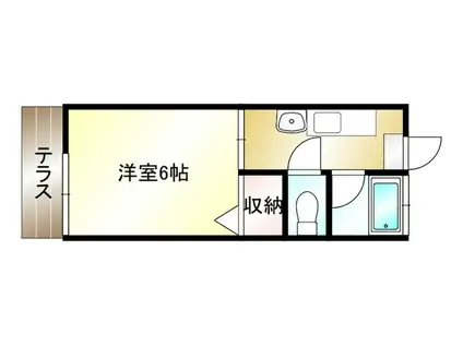 オレンジライフ(1K/1階)の間取り写真