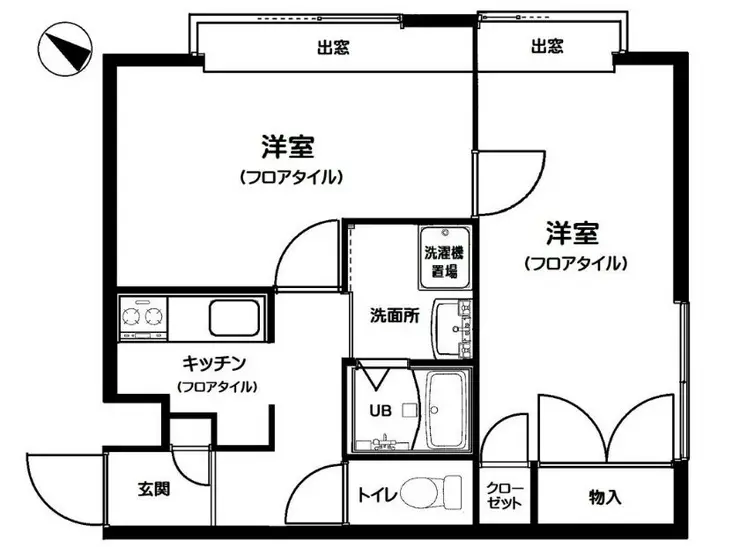 パラシオン椎名町 2階階 間取り
