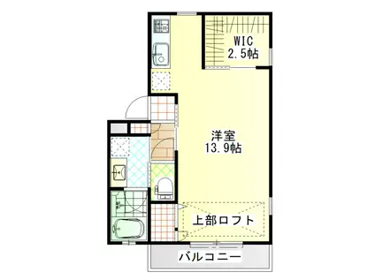 ジ・アパートメント荻窪II(1K/3階)の間取り写真