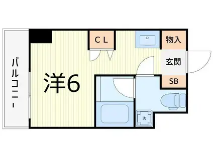 リビオセゾン亀有(ワンルーム/2階)の間取り写真