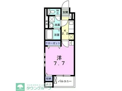 LE LIEN 絆(1K/3階)の間取り写真