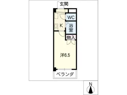 アイリスTAKEJI(1K/3階)の間取り写真