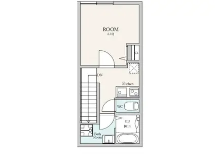 エテルノヴァローレ朝霞(1K/2階)の間取り写真
