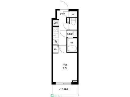 アーバンパーク南行徳レジデンス(1K/5階)の間取り写真