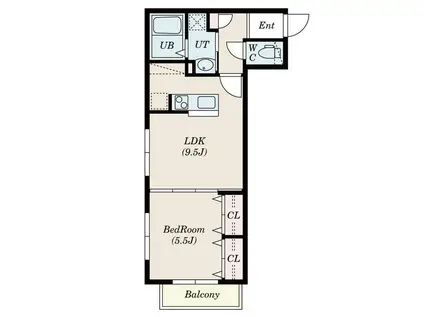 DAZZLE ME(1LDK/3階)の間取り写真